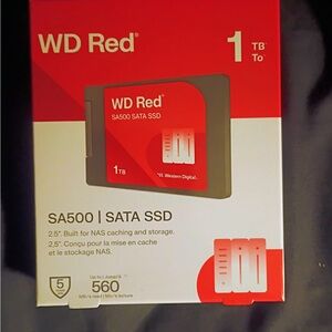 Western Digital WD Red 1TB SA500 SATA SSD - Red